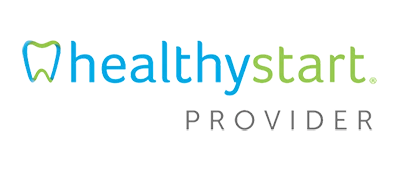 Dentist Dallas TX Healthy Start Provider A badge stating that the doctors at Bella Family Dental are healthy start providers